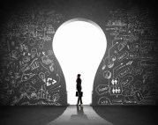 Businesswoman and business plan